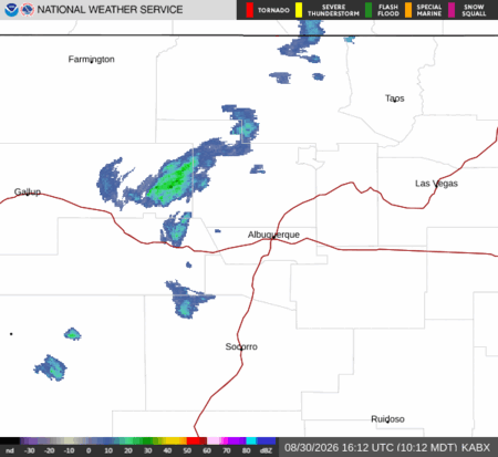 latest image of Albuquerque,NM. radar