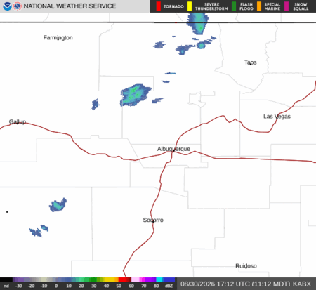 latest image of Albuquerque,NM. radar