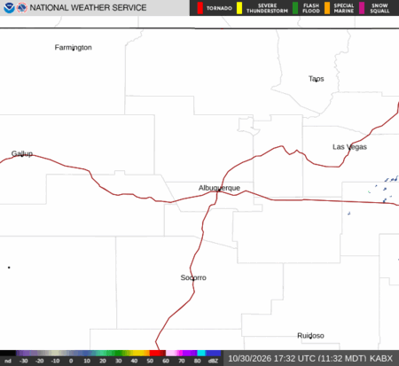 latest image of Albuquerque,NM. radar