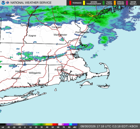 latest image of Boston,MA. radar