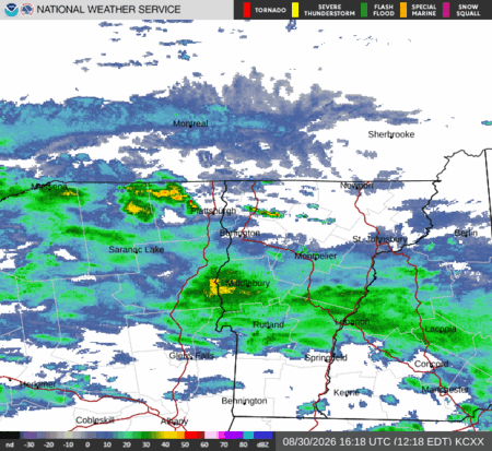 latest image of Burlington,VT. radar