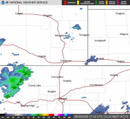 latest image of Cheyenne,WY. radar