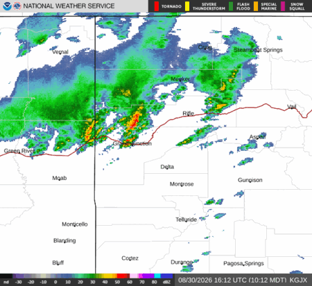 latest image of Grand Junction,CO. radar