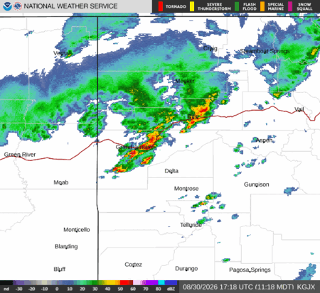 latest image of Grand Junction,CO. radar