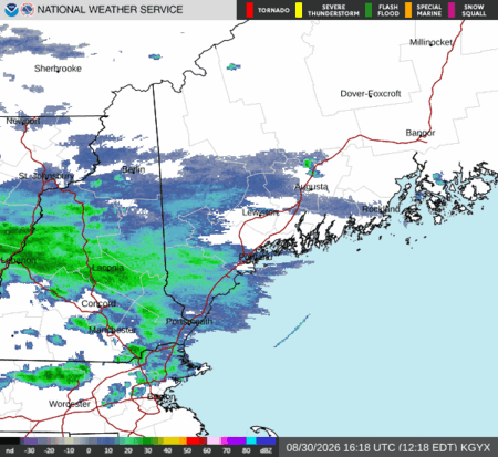 latest image of Portland,ME. radar