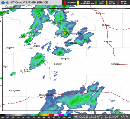 latest image of Riverton,WY. radar