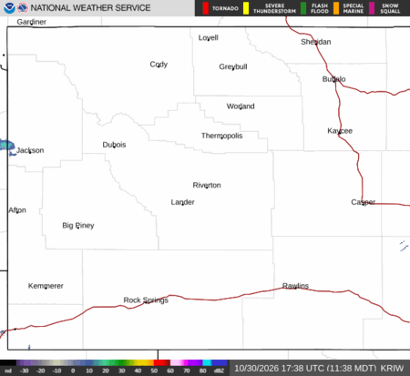 latest image of Riverton,WY. radar