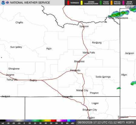 latest image of Pocatello,ID. radar