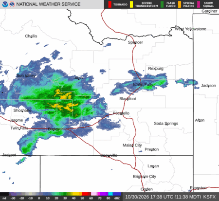 latest image of Pocatello,ID. radar