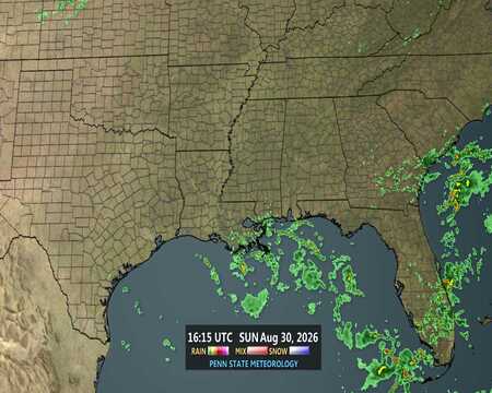 latest image of Southeast radar