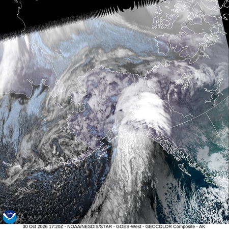 latest image of Alaska geocolor
