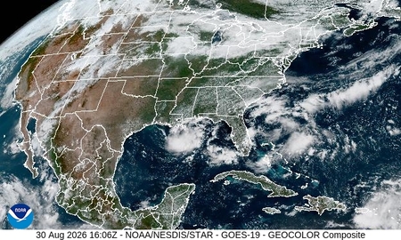 latest image of US Geocolor