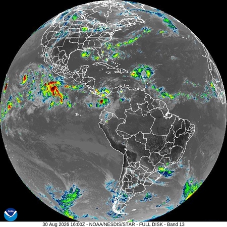 latest image of Eastern N. America IR