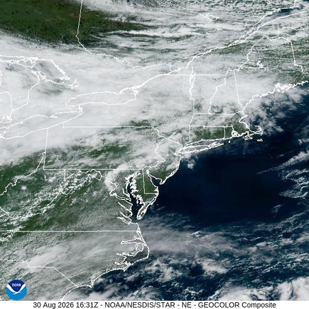 latest image of Northeast geocolor