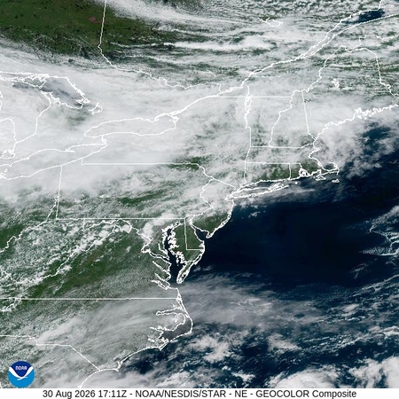 latest image of Northeast geocolor