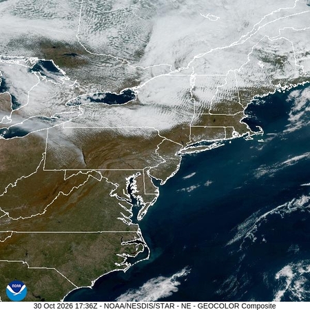 latest image of Northeast geocolor
