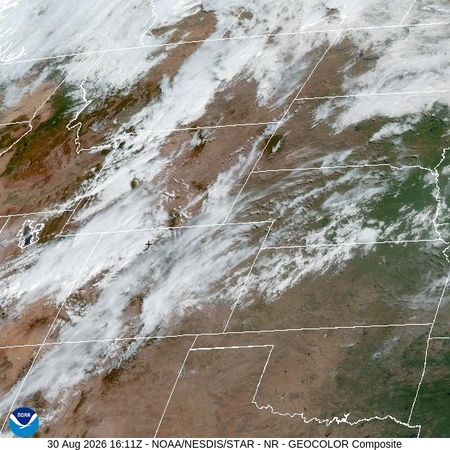 latest image of Northern Rockies geocolor
