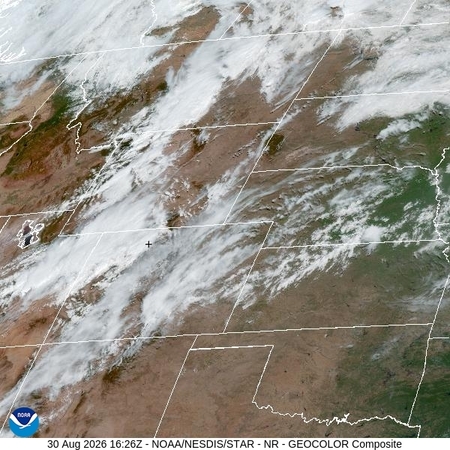 latest image of Northern Rockies geocolor