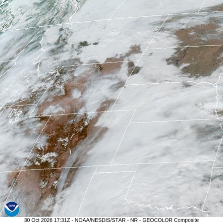 latest image of Northern Rockies geocolor