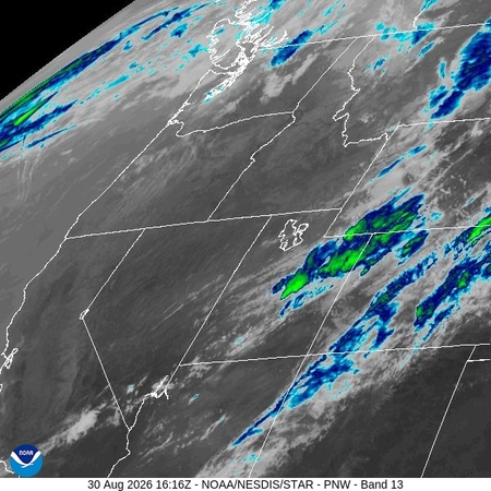 latest image of Pacific Northeast IR