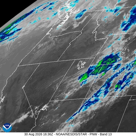 latest image of Pacific Northeast IR