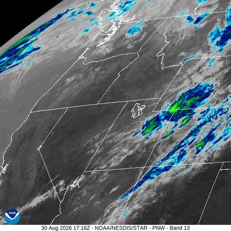 latest image of Pacific Northeast IR