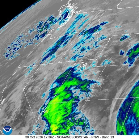 latest image of Pacific Northeast IR