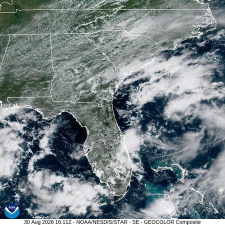 latest image of Southeast geocolor