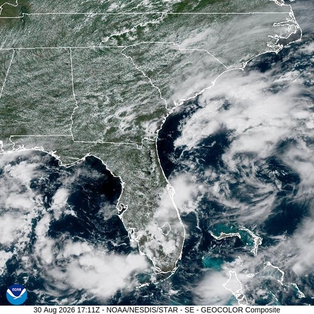 latest image of Southeast geocolor