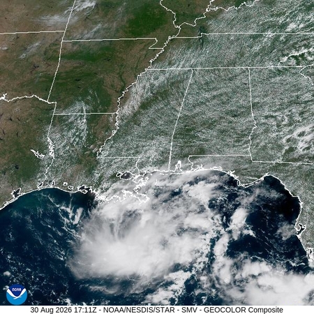 latest image of Lower Miss. Valley geocolor