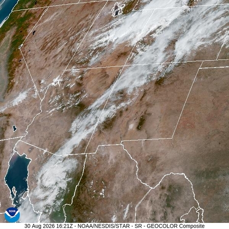 latest image of Southern Rockies geocolor