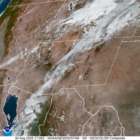 latest image of Southern Rockies geocolor
