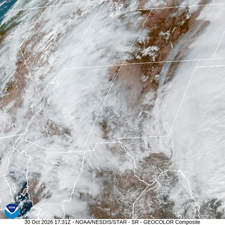 latest image of Southern Rockies geocolor