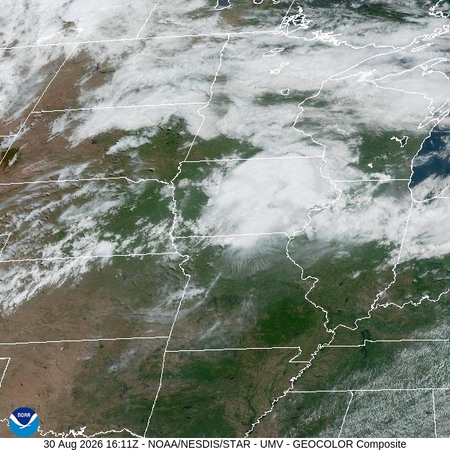 latest image of Upper Miss. Valley geocolor