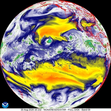 latest image of Western N. America water vapor