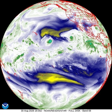 latest image of Western N. America water vapor