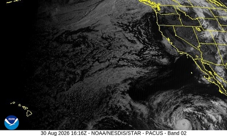 latest image of Western US visible