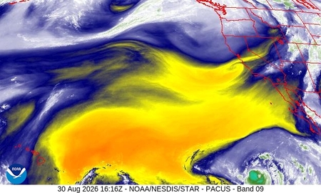 latest image of Western US water vapor