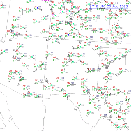 latest image of Alburquerque,NM. obs
