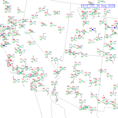 latest image of Las Vegas,NV. obs