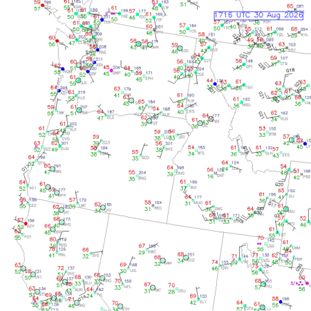 latest image of Lewiston,ID. obs