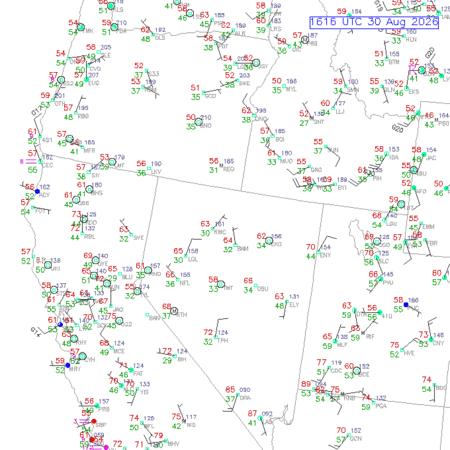 latest image of Winnemucca,NV. obs